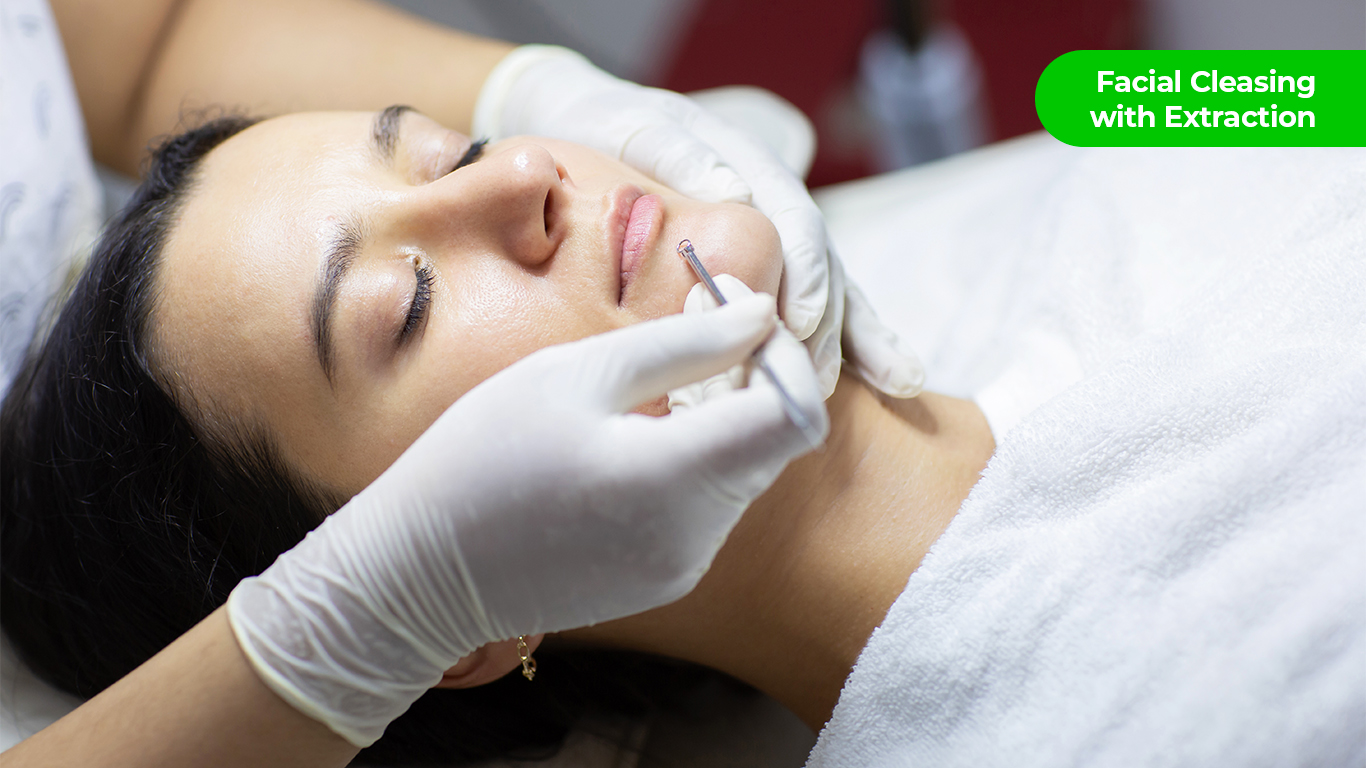 Facial Cleansing With Extraction